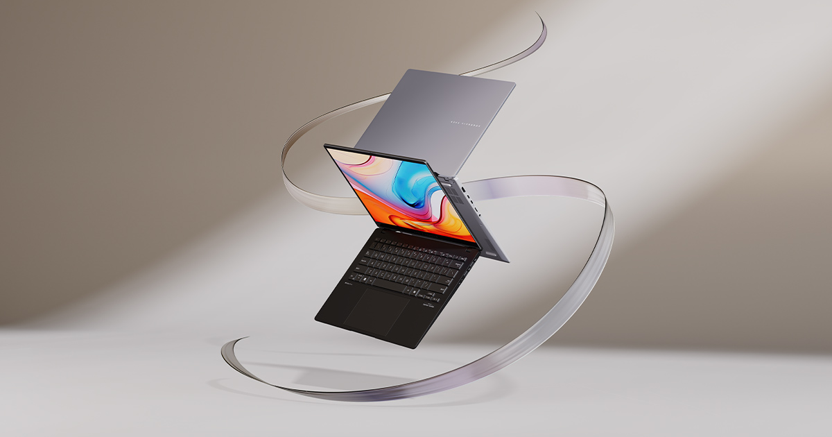 ASUS Vivobook S14 (M5406); Copilot+ PC — view 1